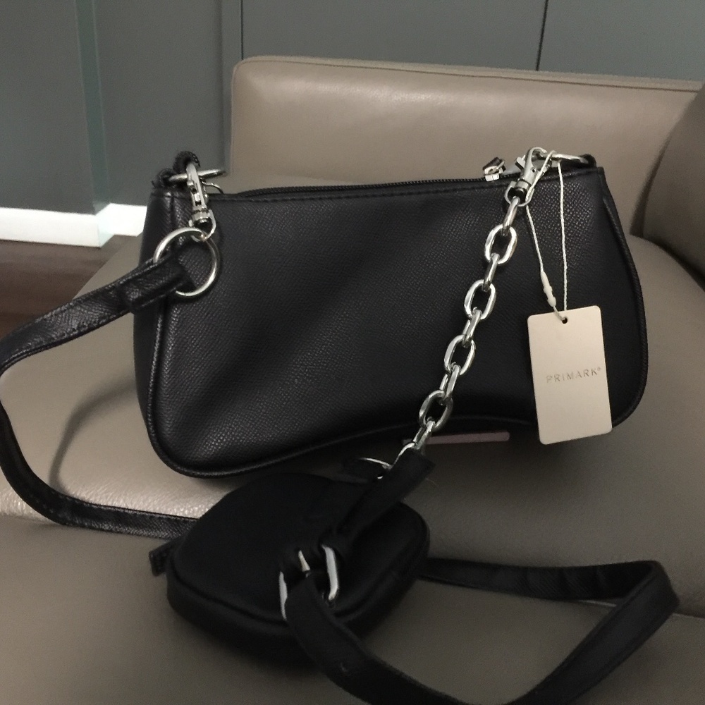 PRIMARK shoulder small/ medium handbag w/coin bag and flap wallet